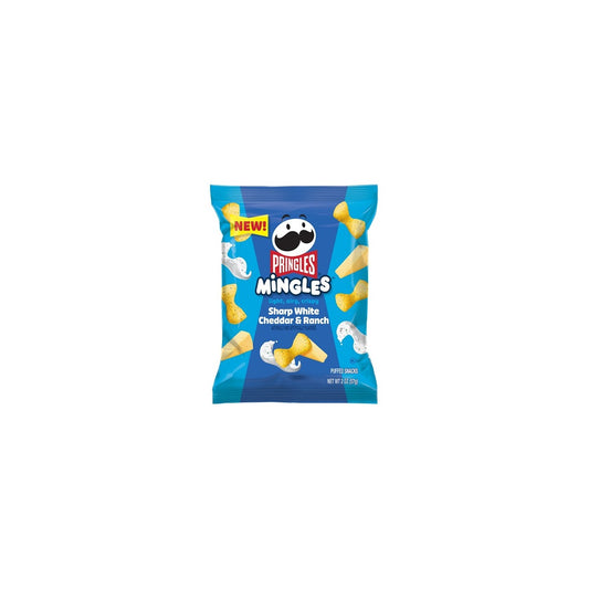 Pringles Mingles Sharp White Cheddar & Ranch 2oz pack — full package