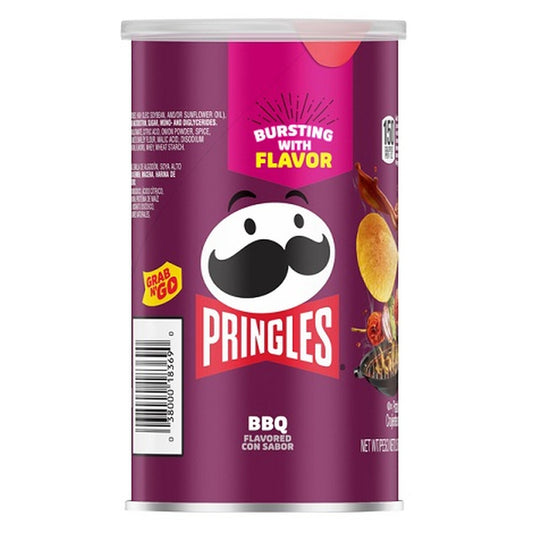 Pringles Barbecue 2.5oz can — full package