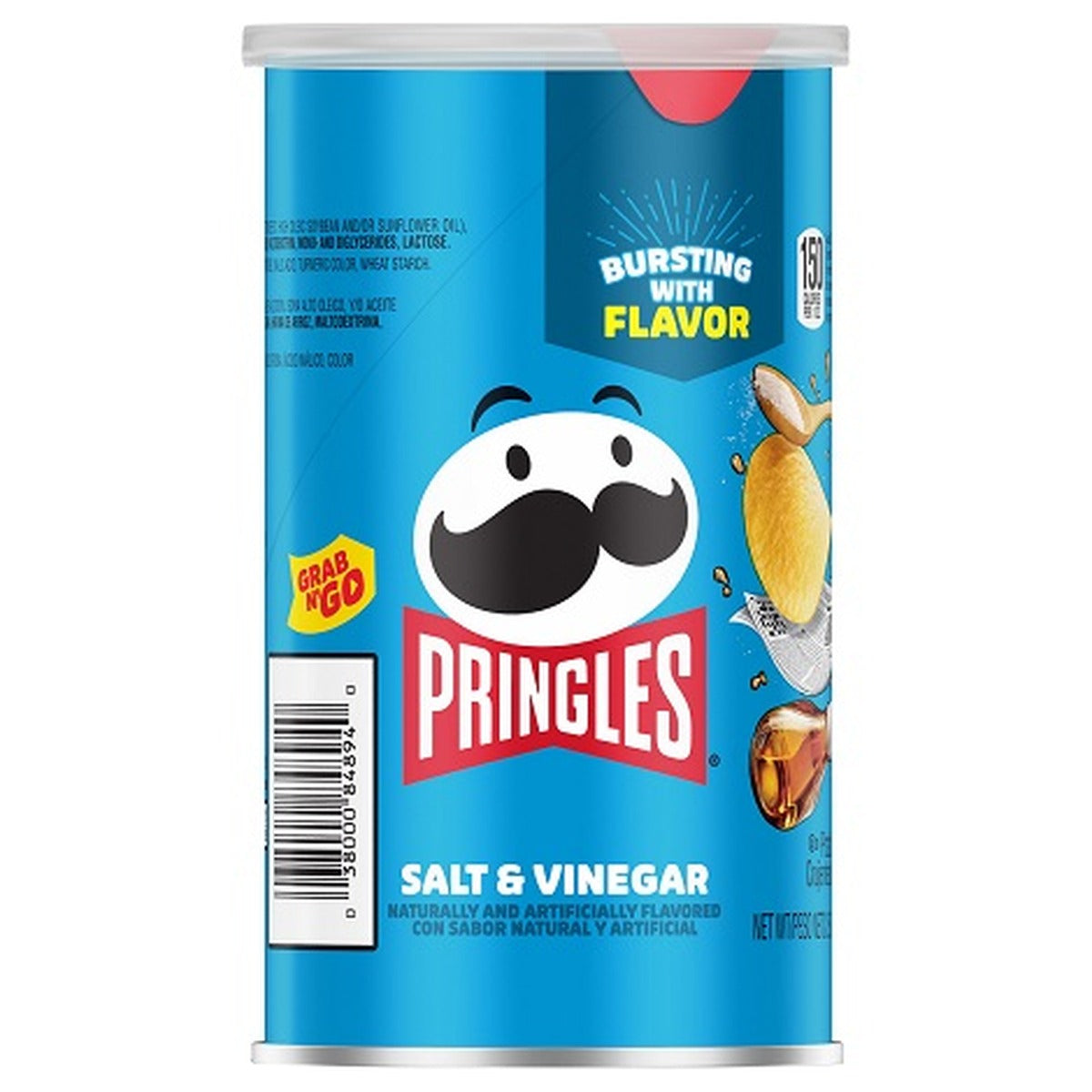 Pringles Salt & Vinegar 2.5oz can — full package
