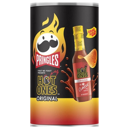 Pringles Hot Ones Original 2.5oz can — full package