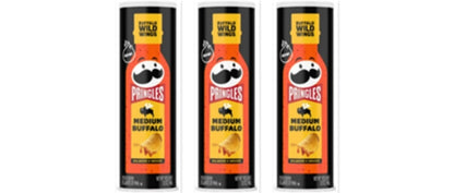 Pringles Buffalo Wild Wings Medium Buffalo 5.6oz 3-Pack — three single packs