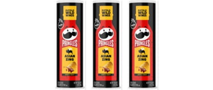 Pringles Buffalo Wild Wings Asian Zing 5.6oz 3-Pack — three single packs