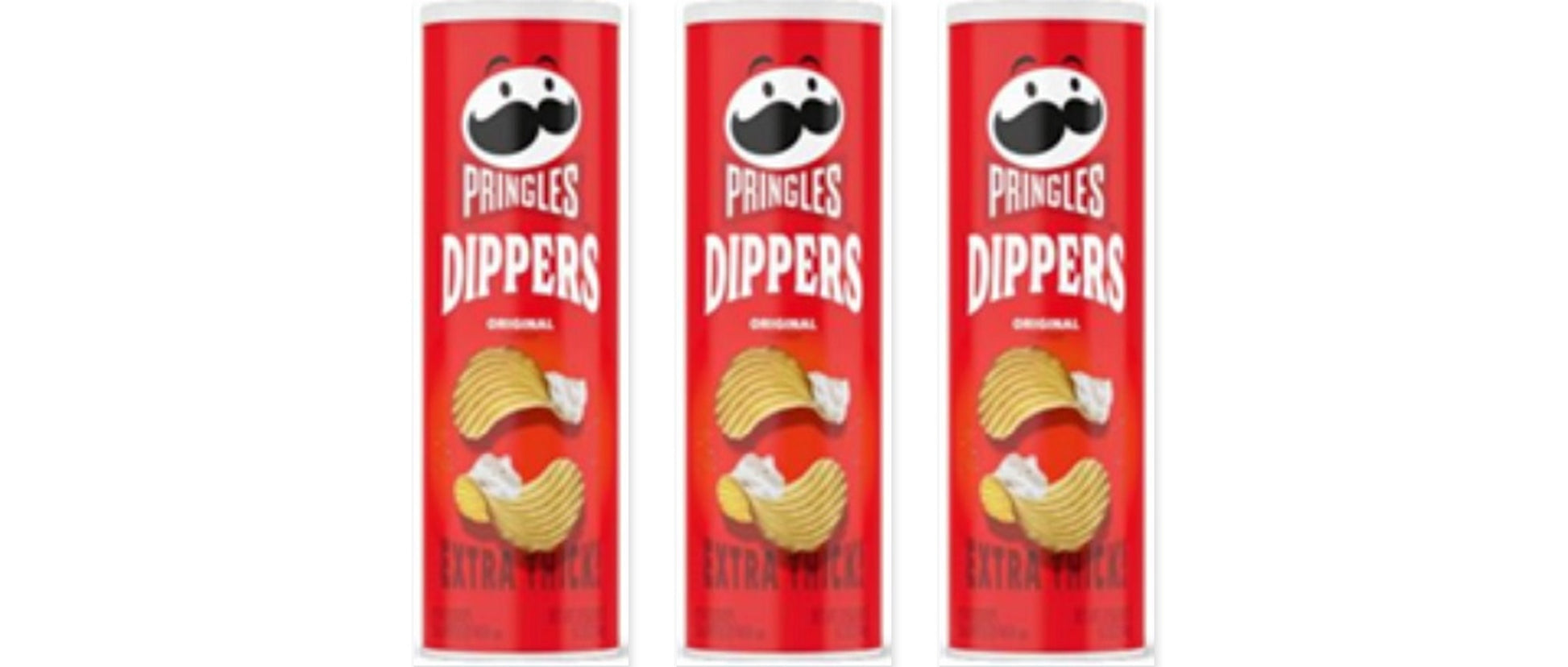 Pringles Dippers Original 5.2oz 3-Pack — three single cans