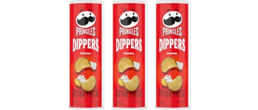 Pringles Dippers Original 5.2oz 3-Pack — three single cans