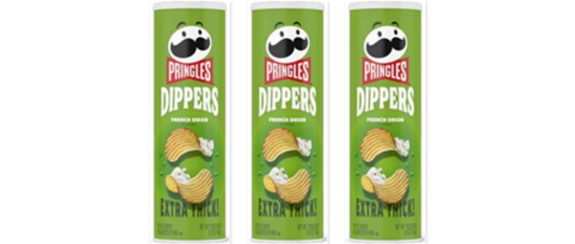 Pringles Dippers French Onion 5.2oz 3-Pack — three single cans