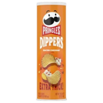 Pringles Dippers Bacon Cheddar 5.2oz can — full package