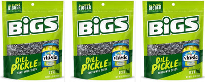 BIGS Sunflower Seeds Vlasic Dill Pickle 5.35oz 3-Pack — three single bags