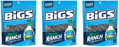 BIGS Sunflower Seeds Hidden Valley Ranch 5.35oz 3-Pack — three single bags