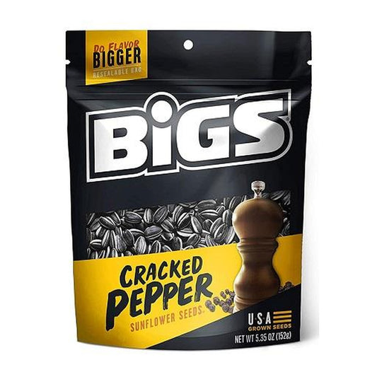 BIGS Sunflower Seeds Cracked Pepper 5.35oz — full package