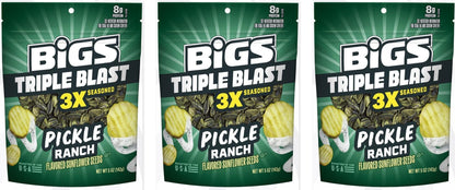 BIGS Seeds Triple Blast Pickle Ranch 5oz 3-Pack — three single packs