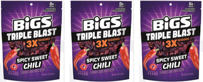 BIGS Seeds Triple Blast Spicy Sweet Chili 5oz 3-Pack — three single packs