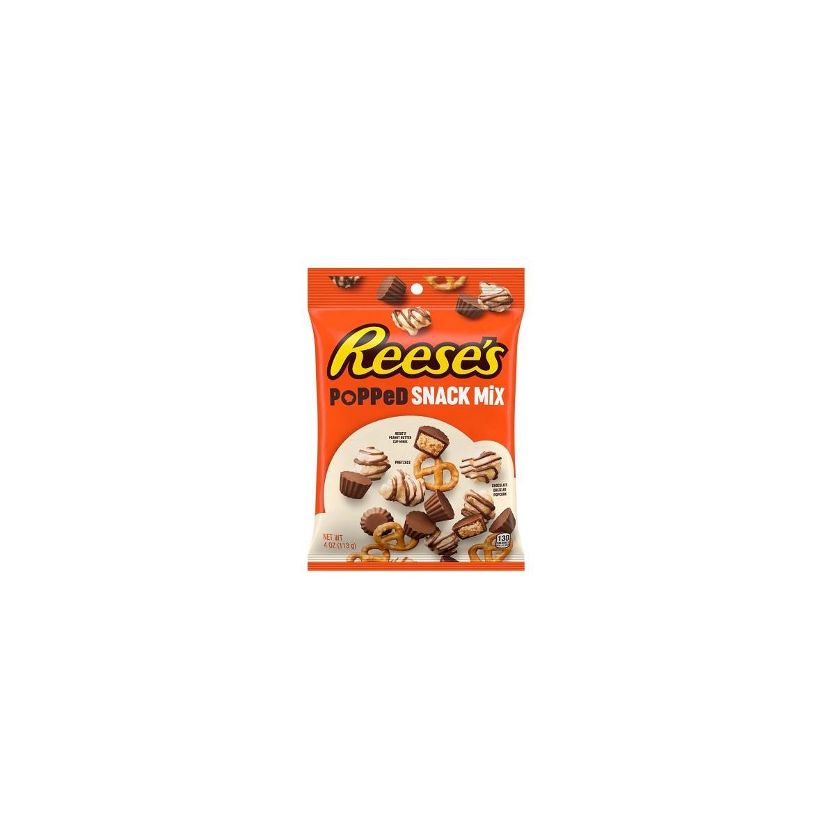 Reese's Popped Snack Mix 4oz pack — full package