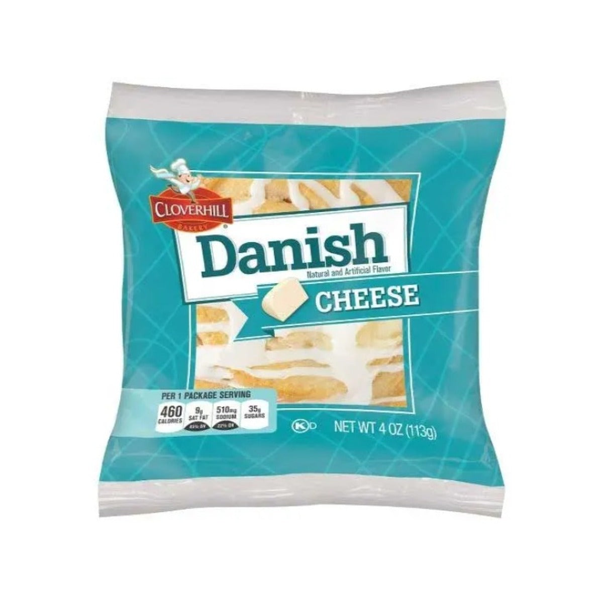 Cloverhill Cheese Danish pack — full package