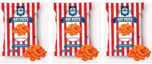 Grandpapa's Hot Puffs 3oz 3-Pack — three single bags