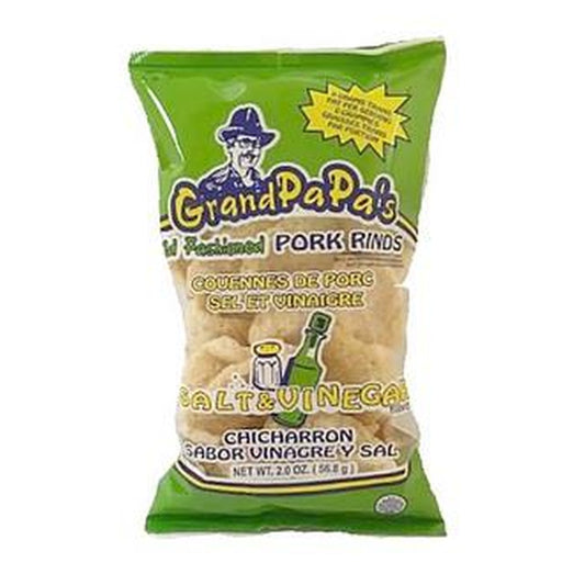 Grandpapa's Salt & Vinegar Pork Rinds 2oz — full package