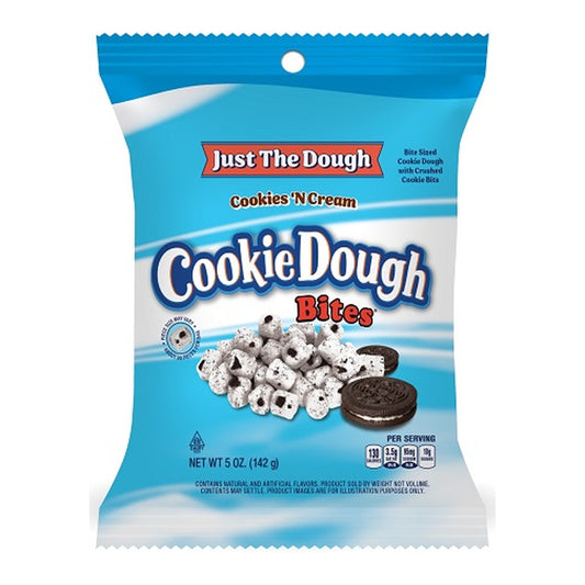 Just The Dough Bites Cookies N Cream 5oz pack — full package
