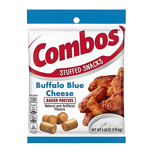 Combos Large Buffalo Blue Cheese Pretzel 6.3oz pack — full package