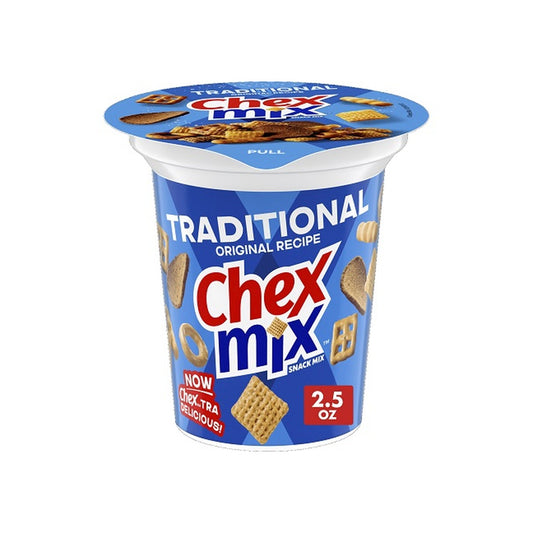 Chex Mix Traditional Snack Mix Cups 2.5oz bag — full pack