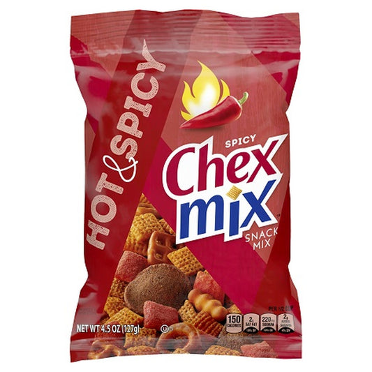 Chex Mix Hot & Spicy Snack Mix 4.5oz bag — full pack