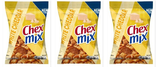 Chex Mix White Cheddar 4.5oz 3-Pack — three single packs
