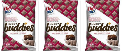 Chex Mix Muddy Buddies Brownie 4.5oz 3-Pack — three single packs