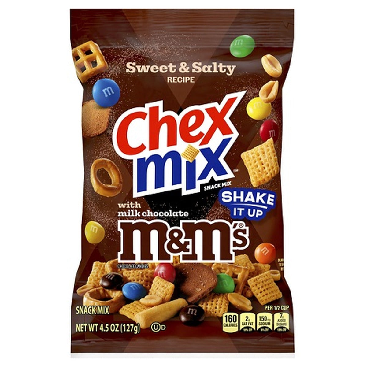 Chex Mix Sweet & Salty M&M's 4.5oz bag — full pack