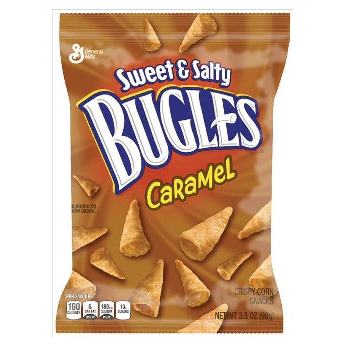 Bugles Caramel 3.5oz bag — full pack