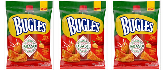 Bugles Tabasco 3oz 3-Pack — three single packs