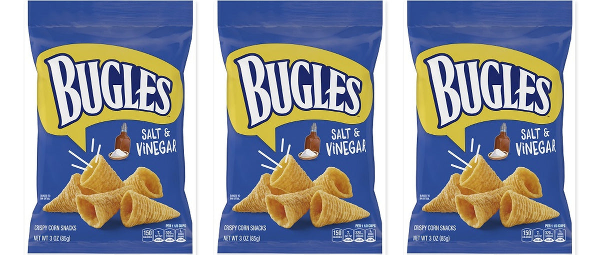 Bugles Salt & Vinegar 3oz 3-Pack — three single packs