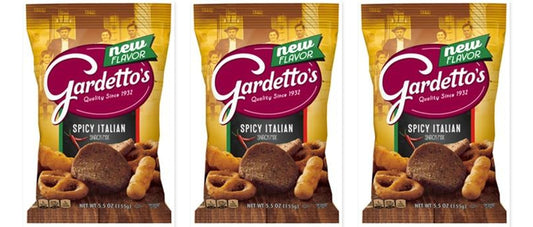 Gardetto's Spicy Italian Snack Mix 5.5oz 3-Pack — three single bags