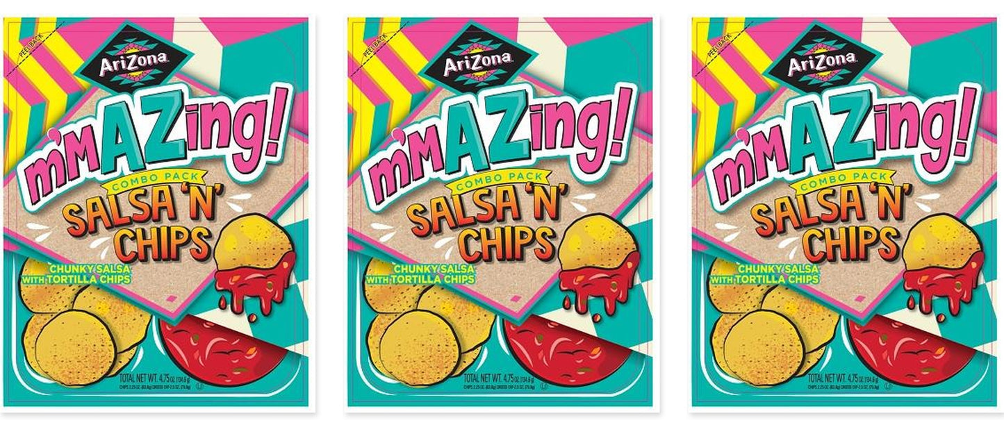 Arizona Salsa 'N' Chips 4.75oz 3-Pack — three single bags