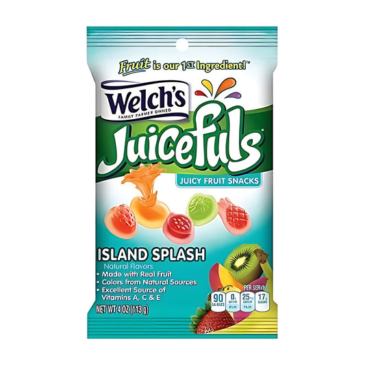Welch's Juicefuls Island Splash Fruit Snacks 4oz pack — full package
