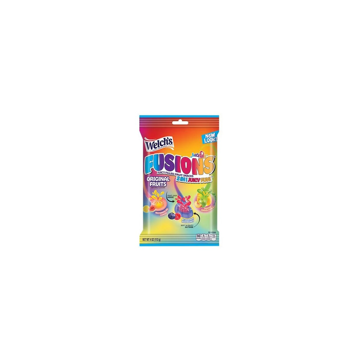 Welch's Fusions Original Fruits Fruit Snacks 4oz pack — full package