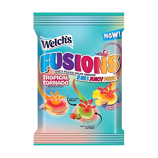 Welch's Fusions Tropical Tornado Fruit Snacks 4oz pack — full package