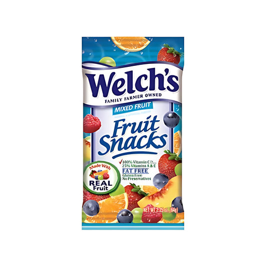Welch's Fruit Snacks Mixed Fruit 2.25oz pack — full package