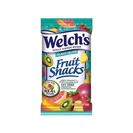 Welch's Fruit Snacks Island Fruits 2.25oz pack — full package