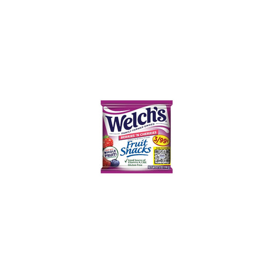 Welch's Fruit Snacks Berries 'n Cherries 0.5oz pack — full package