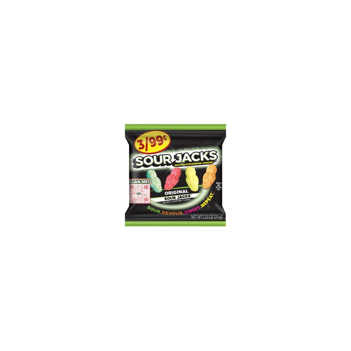Sour Jacks Original Wedges 0.5oz pack — full package
