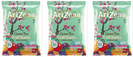 Arizona Fruit Snacks Green Tea 5oz 3-Pack — three single bags