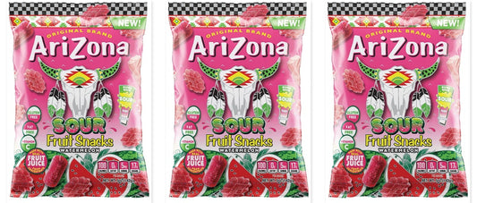 Arizona Fruit Snacks Sour Watermelon 5oz 3-Pack — three single bags