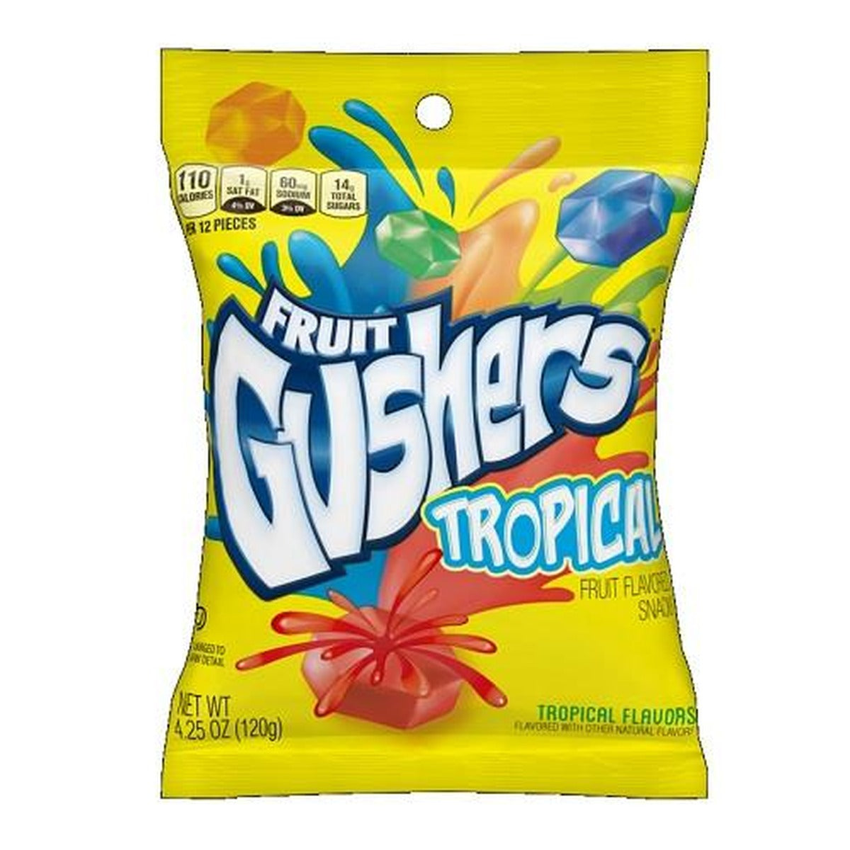 Gushers Tropical 4.25oz Peg Bag pack — full package