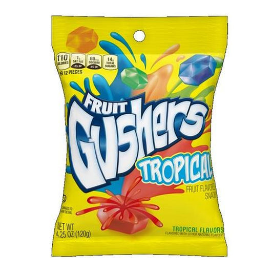 Gushers Tropical 4.25oz Peg Bag pack — full package