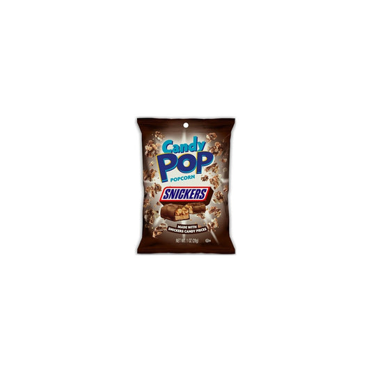 Candy Pop Snickers Popcorn 1oz pack — full package