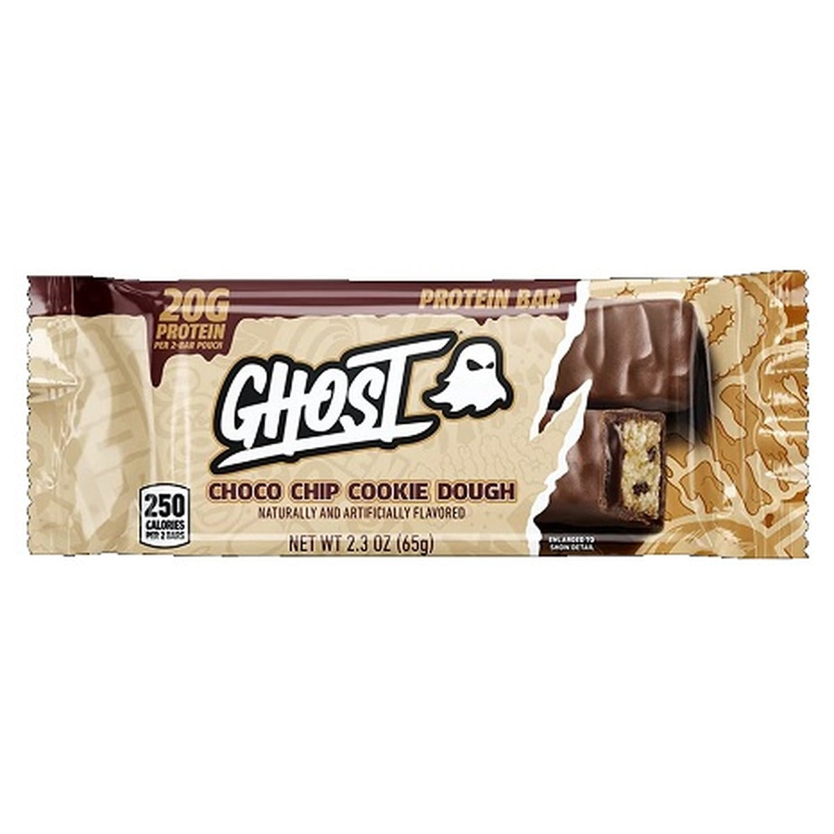 Ghost Protein Bar Choco Chip Cookie Dough 2.3oz — Box of 12