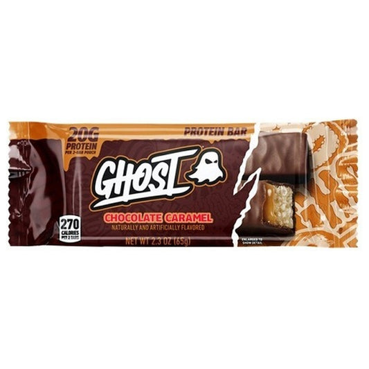 Ghost Protein Bar Chocolate Caramel 2.3oz — Box of 12