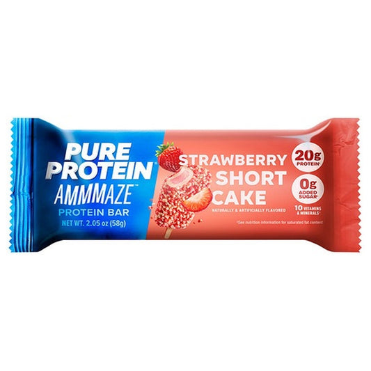 Pure Protein Ammmaze Strawberry Shortcake 2.05oz 12ct pack — full package