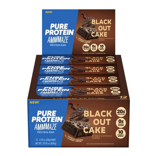 Pure Protein Ammmaze Blackout Cake 2.05oz 12ct pack — full package