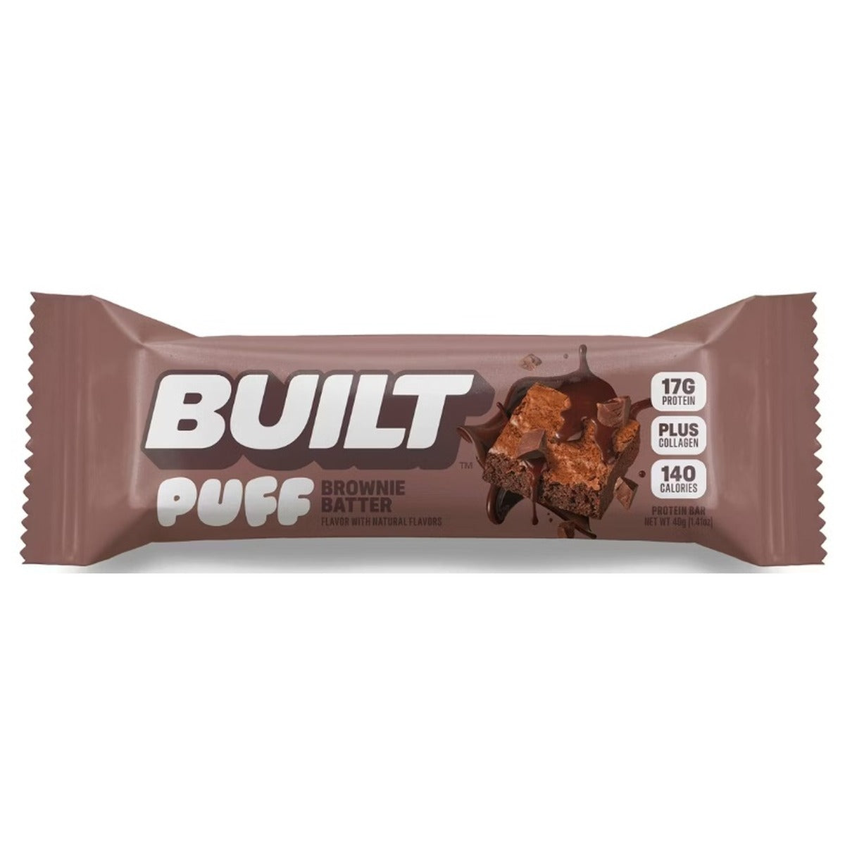 Built Puffs Protein Bar Brownie Batter 1.41oz 12ct pack — full package