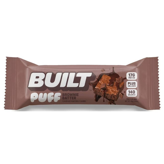 Built Puffs Protein Bar Brownie Batter 1.41oz 12ct pack — full package