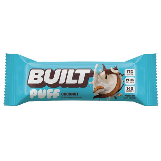 Built Puffs Protein Bar Coconut 1.41oz 12ct pack — full package